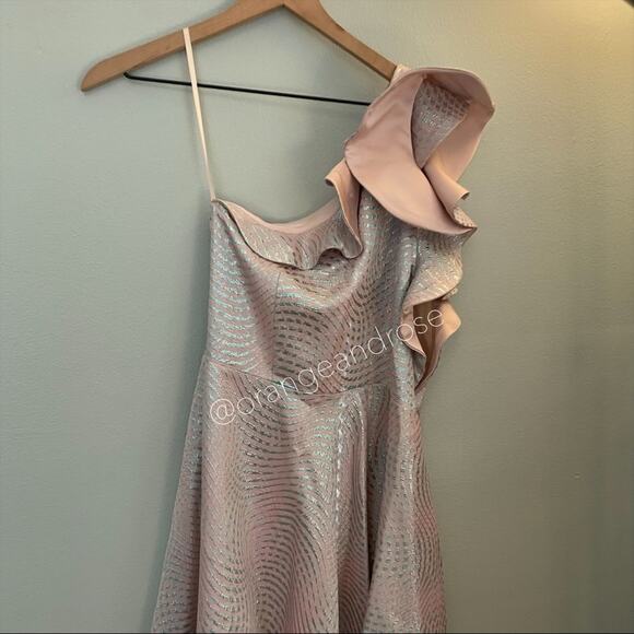 Nha khanh Blue Pink One Shoulder Dress 8 - Picture 14 of 15